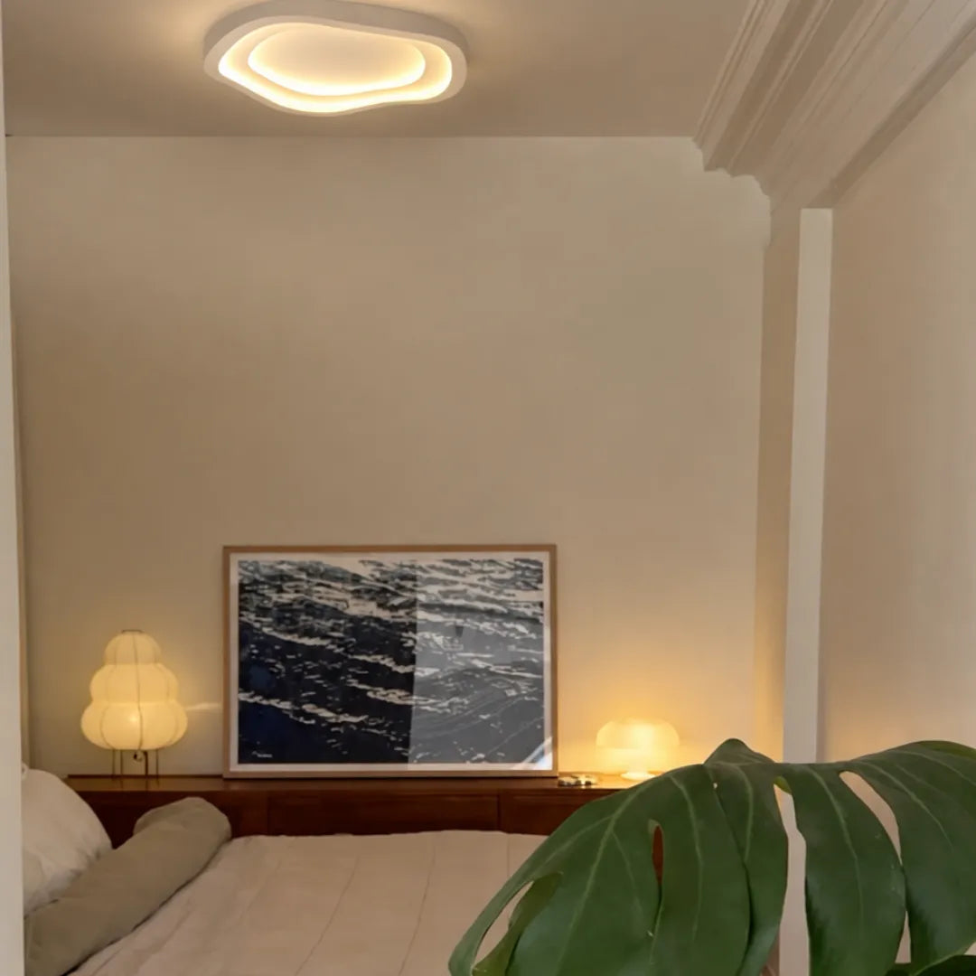 Plafonnier LED blanc Art déco Vireo
