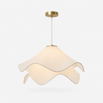 Suspension Moderne Fleur en Tissu Ø 50 cm