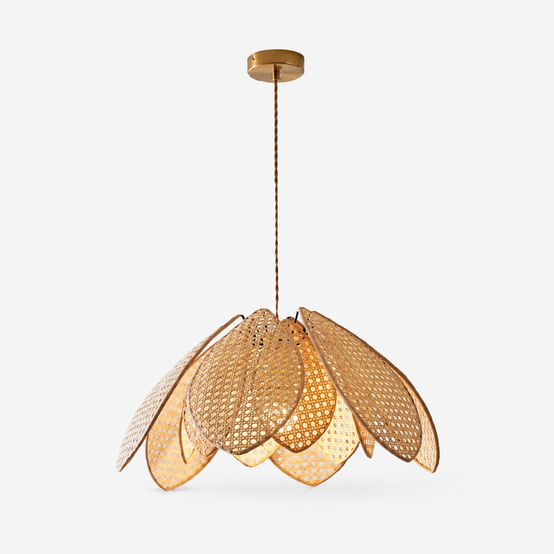 Suspension en rotin naturel