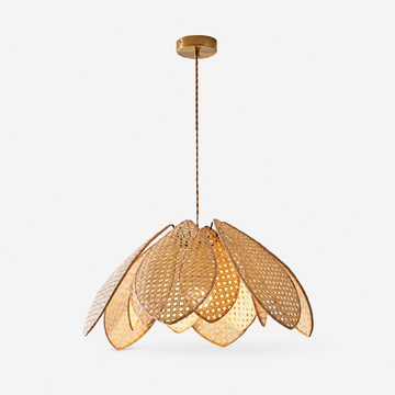 Suspension en rotin naturel