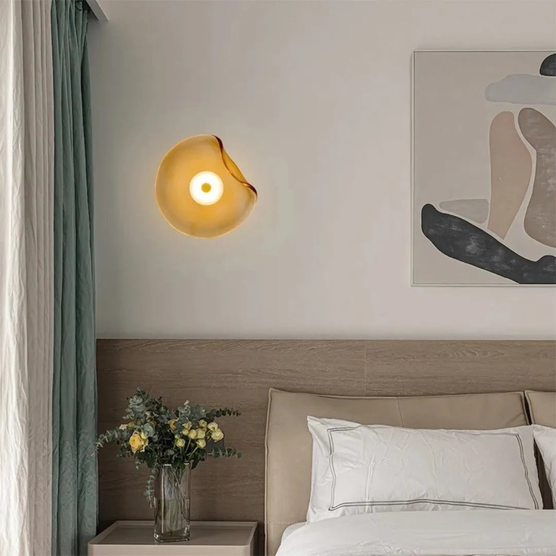 Applique murale en verre irrégulier au design post-moderne