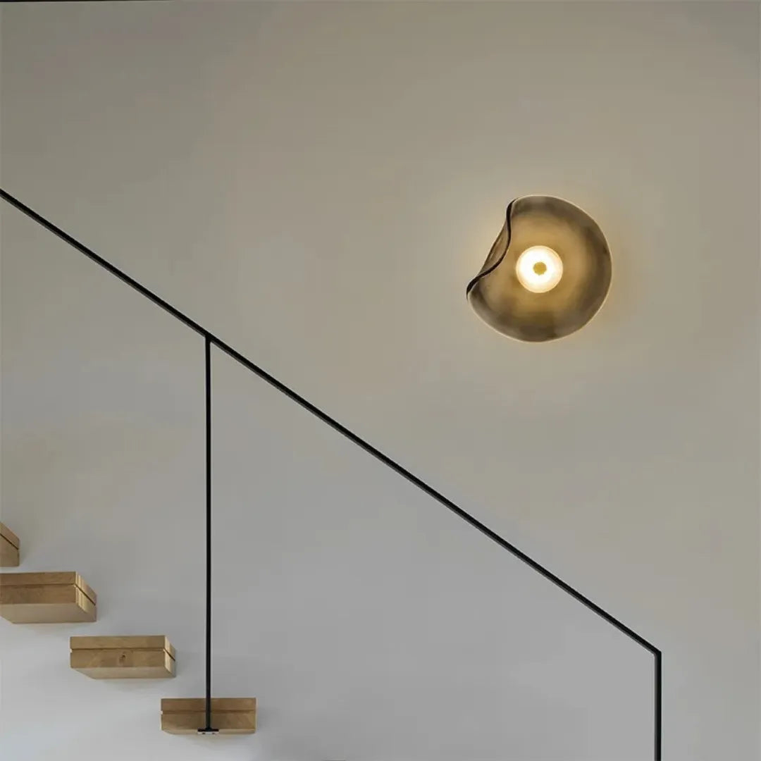 Applique murale en verre irrégulier au design post-moderne