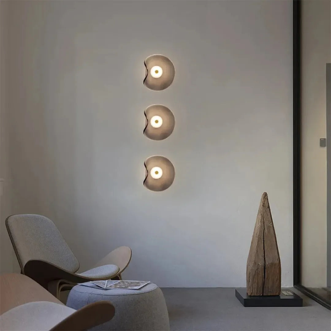 Applique murale en verre irrégulier au design post-moderne
