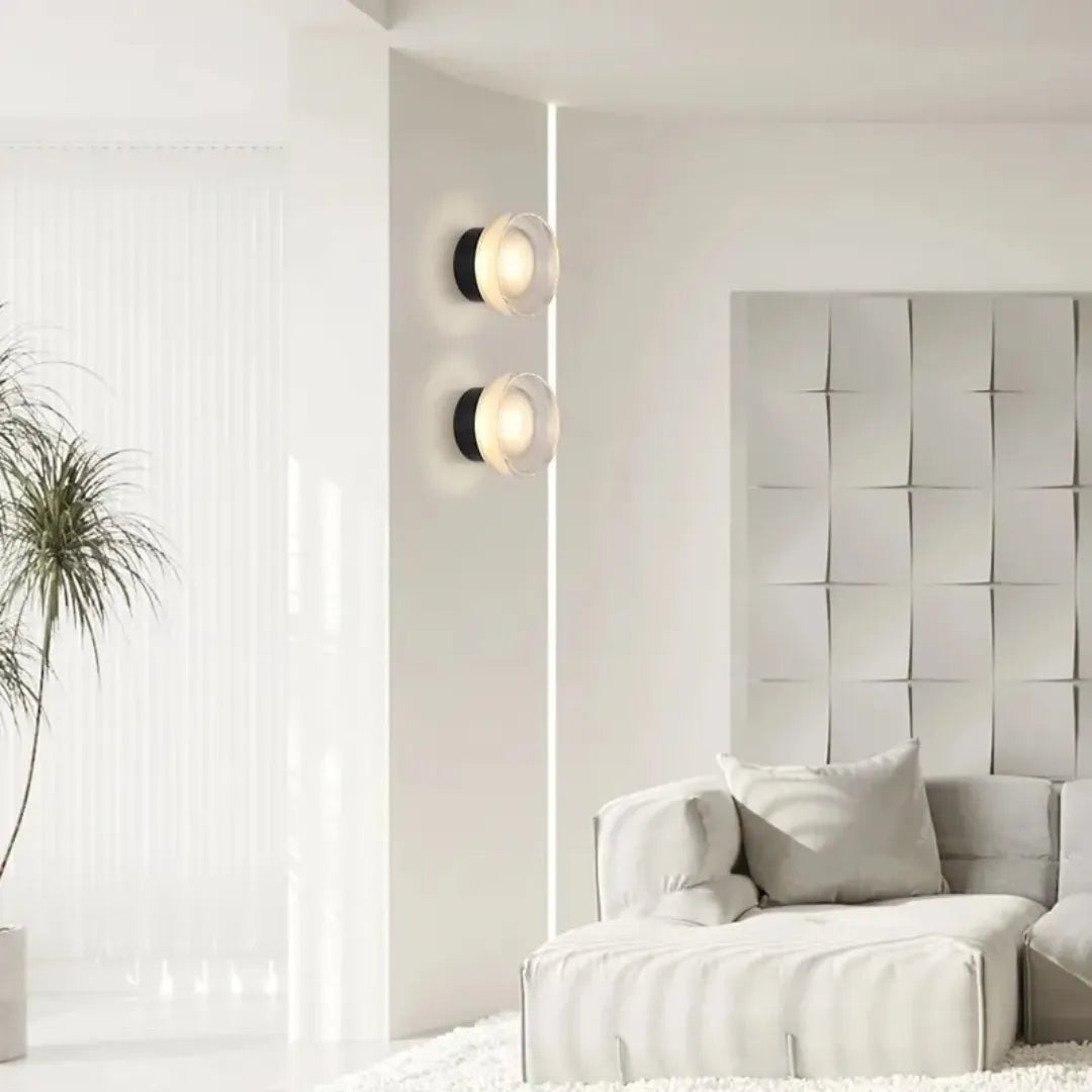 Applique murale moderne en verre avec LED Vita