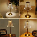 Lampe de Table Rechargeable en Verre et Métal