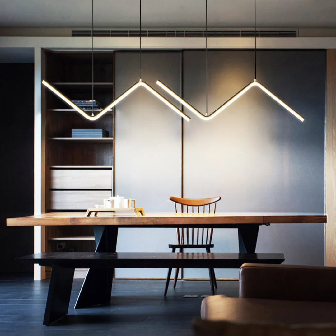 Lustre Suspendu Double LED Minimaliste