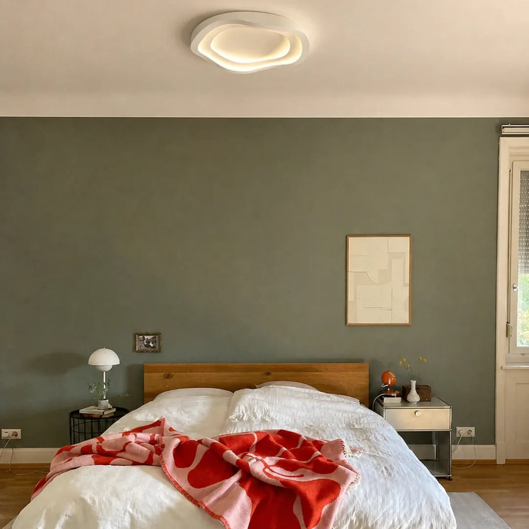 Plafonnier LED blanc Art déco Vireo