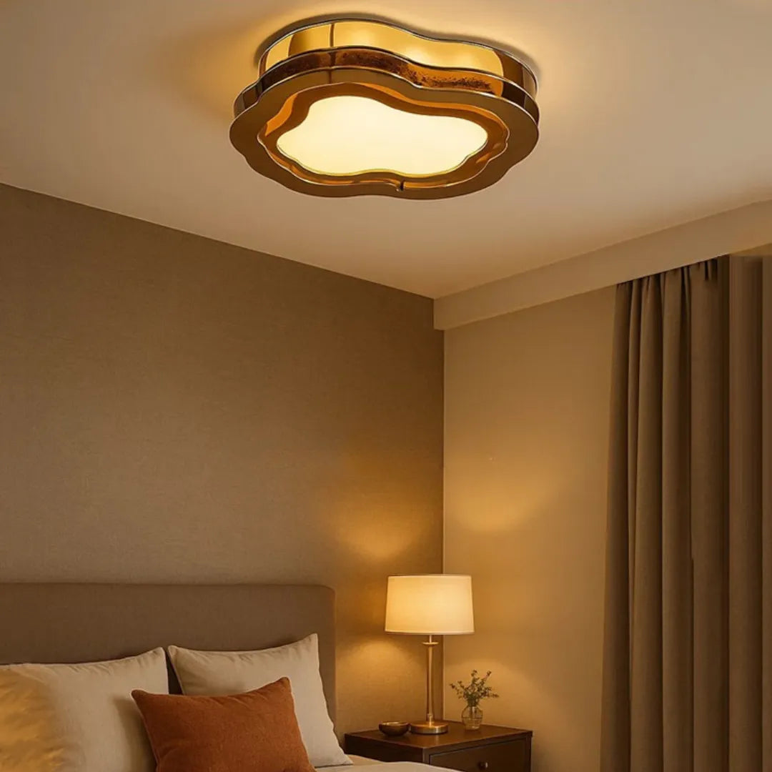Plafonnier LED floral nordique