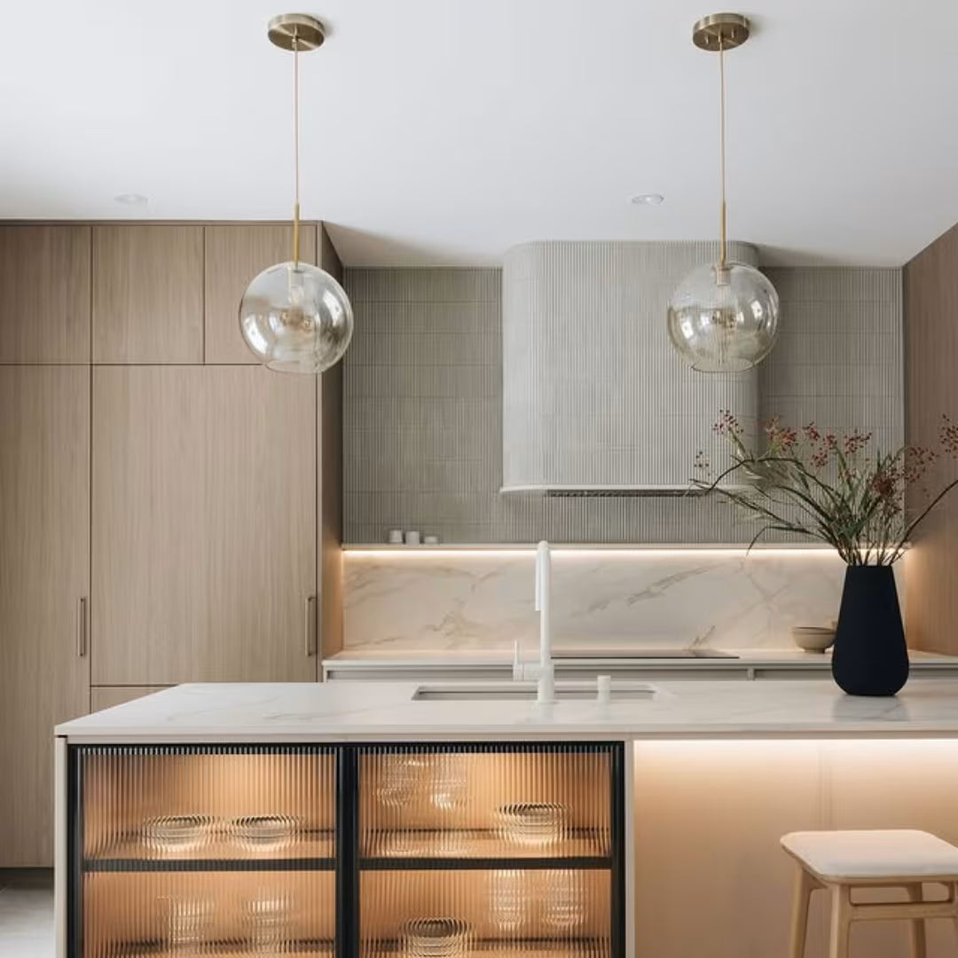 Suspension Globe en Verre Nero