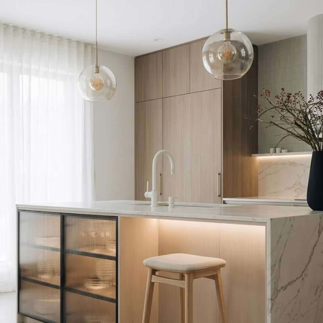 Suspension Globe en Verre Nero