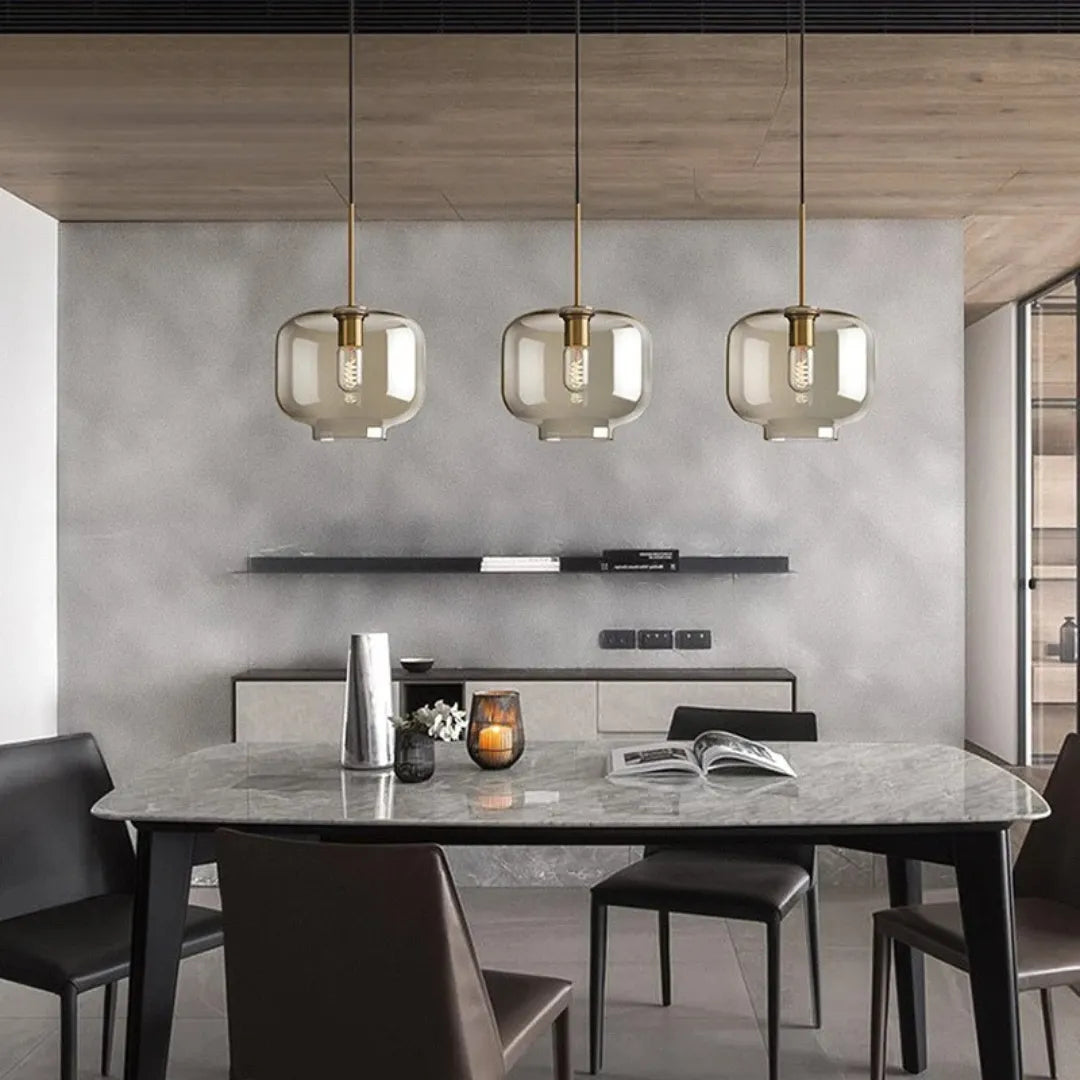 Suspension Globe en Verre Nero