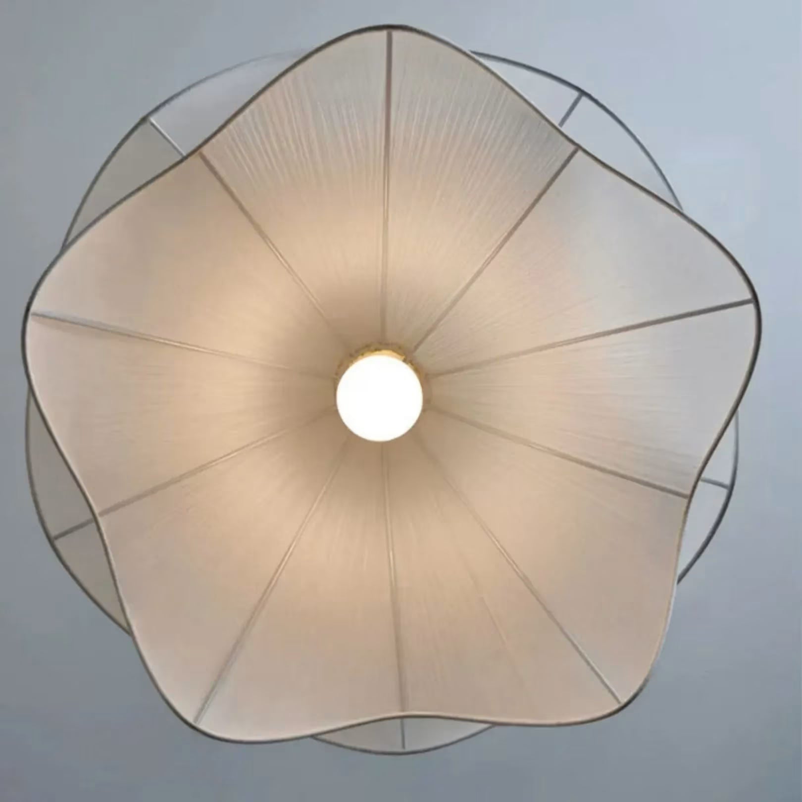 Suspension Moderne Fleur en Tissu Ø 50 cm