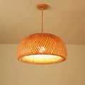 Suspension en bambou et rotin pour salon
