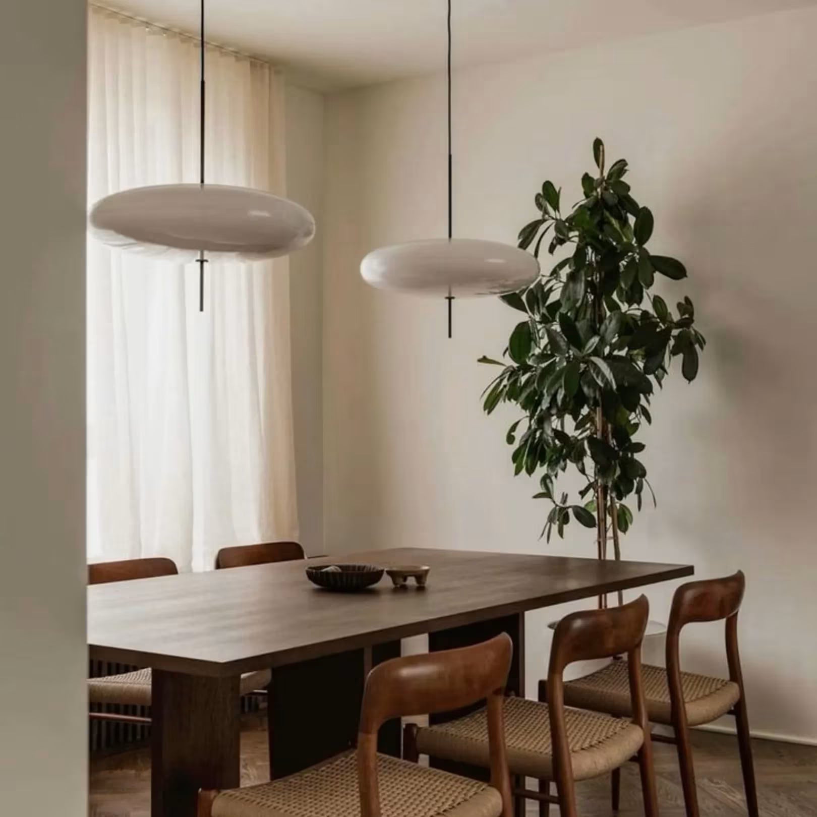 Suspension moderne en acrylique avec LED