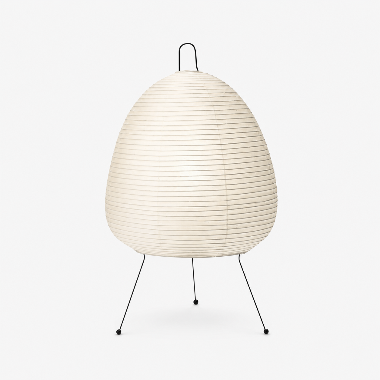 Lampadaire en papier de riz japonais