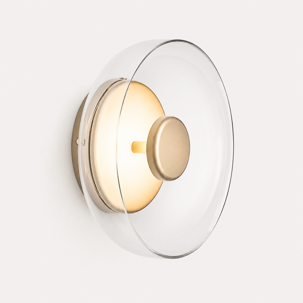 Applique murale moderne en verre avec LED Vetro